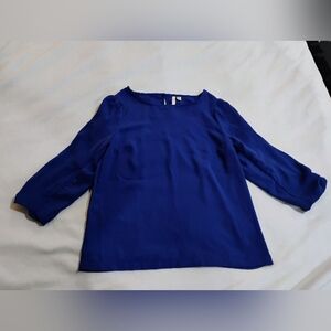 LC Lauren Conrad Royal Blue Women's Blouse